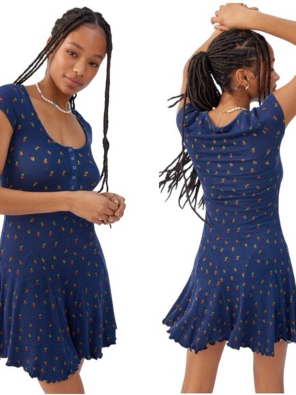 New With Tags Urban Outfitters Maureen Henley Mini Dress Size M